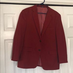 Red Sport coat cotton Blazer